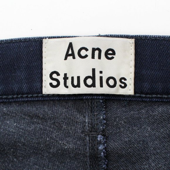 ACNE STUDIOS Maxx Jean Blue Speed Slim Skinny Low Rise Stretch Denim Men's 29x34 - Picture 8 of 16